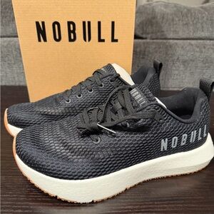NOBULL Black Mesh Trainers with White Soles